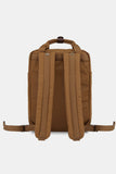 Contrast Waterproof Nylon Backpack Bag - Blue/Lavender