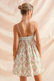 Romantic Floral Lace Trim Cami Dress