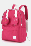 Waterproof Canvas Backpack Bag with Removable Coin Purse
