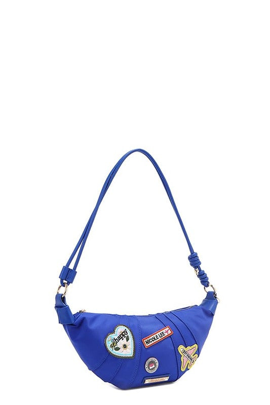 Color Patch Croissant Bag