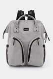 Waterproof Backpack Bag with Multilayer Pockets - Gray