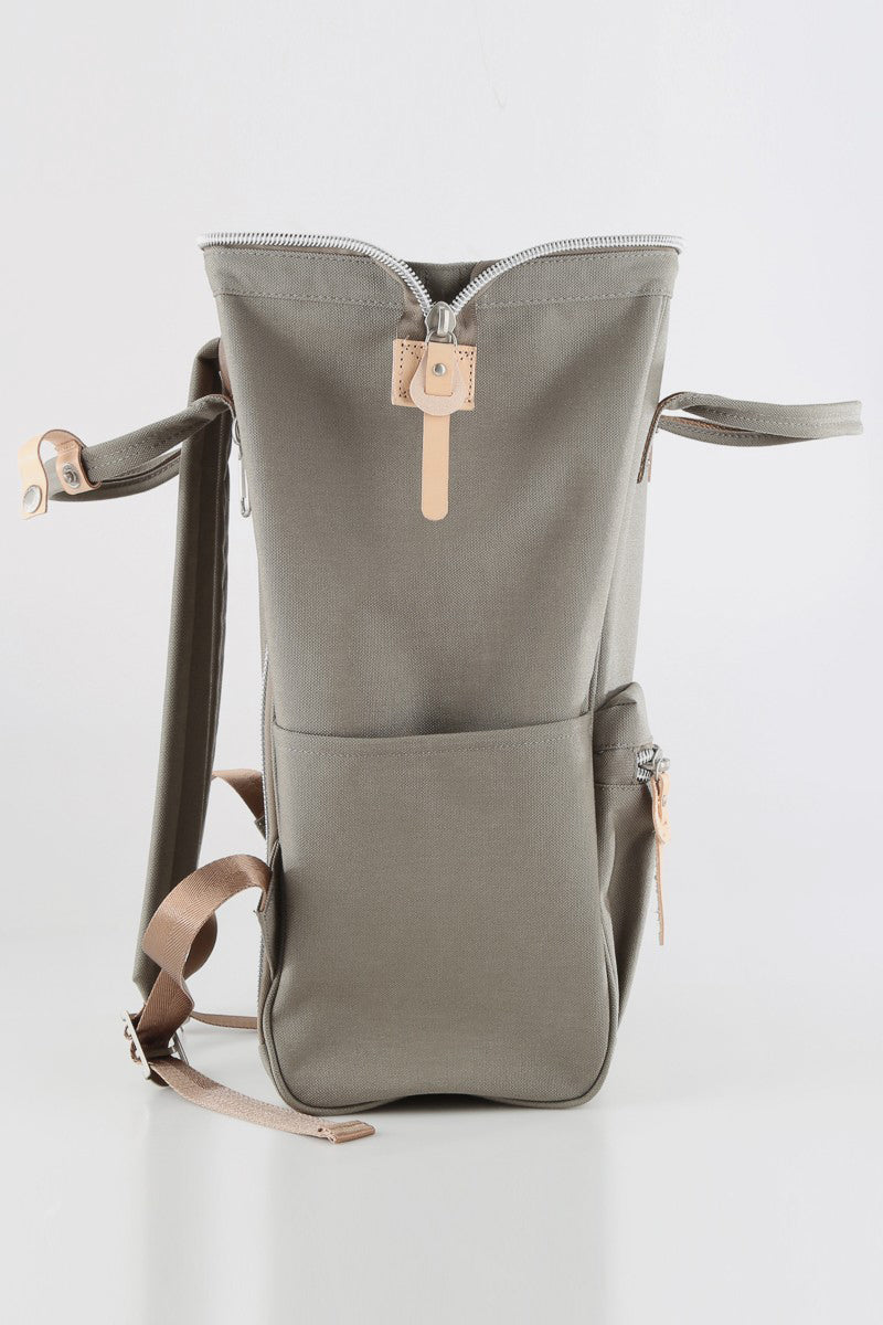 Waterproof Design Arcuate Shoulder Strap Backpack Bag with Handles - Camel