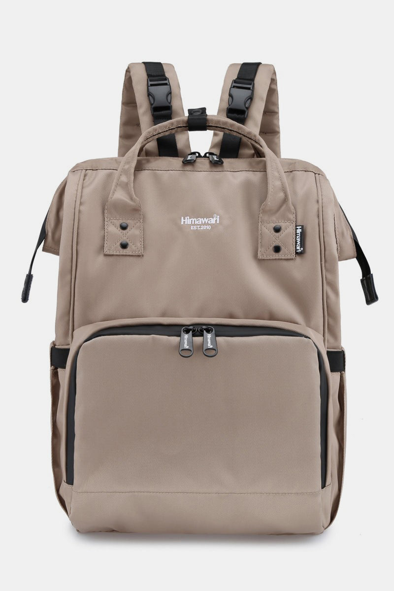 Waterproof and Anti-Theft Nylon Backpack Bag - Black