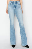 High-Waisted Flare Denim Pants