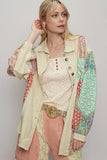 Bohemian Patchwork Oversized Blouse