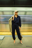 Seam-Accent Joggers with Adjustable Drawstring
