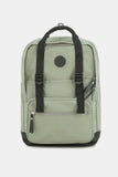 Waterproof Canvas Backpack Bag with Side Pockets - Green