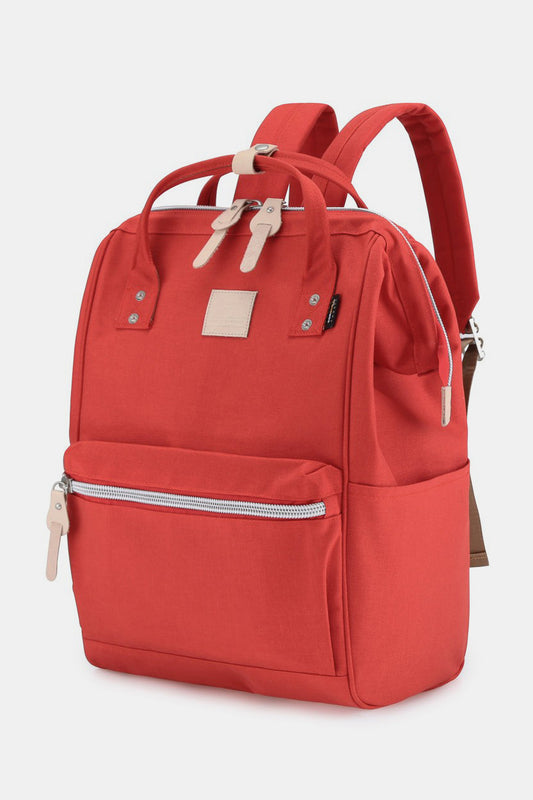 Waterproof Design Arcuate Shoulder Strap Backpack Bag with Handles - Red