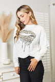 Trendy Relaxed Fit Graphic Crewneck Pullover