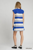 French Terry Nautical Striped Mini Dress