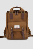 Contrast Waterproof Nylon Backpack Bag - Pink/Lavender