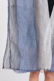 Striped Two Tone Cover Up Kimono Cover Up