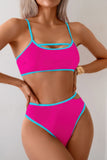 Square Neck Cut Out Swimwear Set