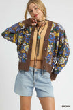 Vintage Floral Button-Up Cardigan