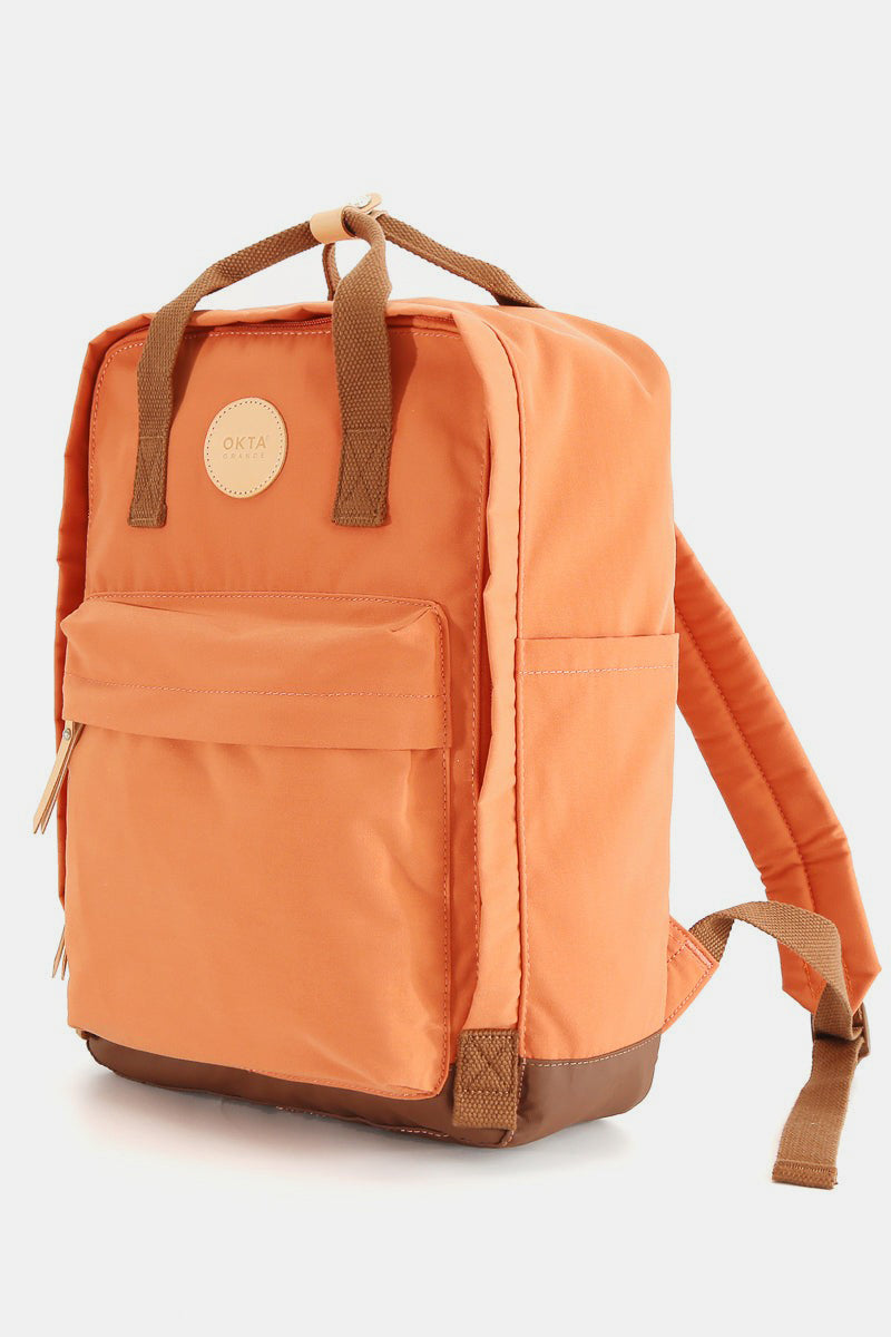 Waterproof Canvas Backpack Bag with Side Pockets - Gray