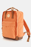 Waterproof Canvas Backpack Bag with Side Pockets - Gray