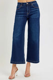 High-Waisted Crop Flare Denim