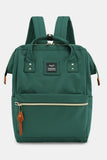 Waterproof Canvas Backpack Bag with Side Pockets - Yellow