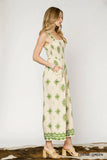 Tropical Pineapple Wide Leg Camisole Jumpsuit