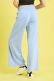Drawstring Cargo Pants with Scallop Edge Accents