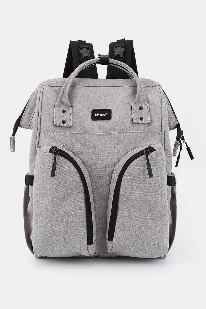 Waterproof Backpack Bag with Multilayer Pockets - Gray