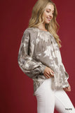 Full Size Blouse with Dramatic Balloon Sleeves