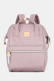 Water Resistant Canvas Backpack Bag with Side Pockets - Teal