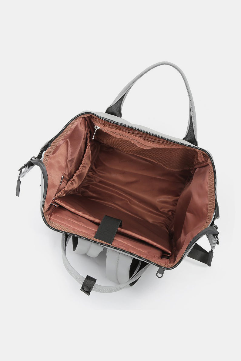 Waterproof Backpack Bag with External USB Port - Dark Gray