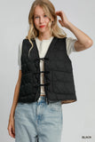 Quilted Heart Vest with Tie Detail