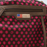 Bolsa Boston con decoración de diamantes de imitación