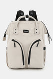 Waterproof Backpack Bag with Multilayer Pockets - Ivory