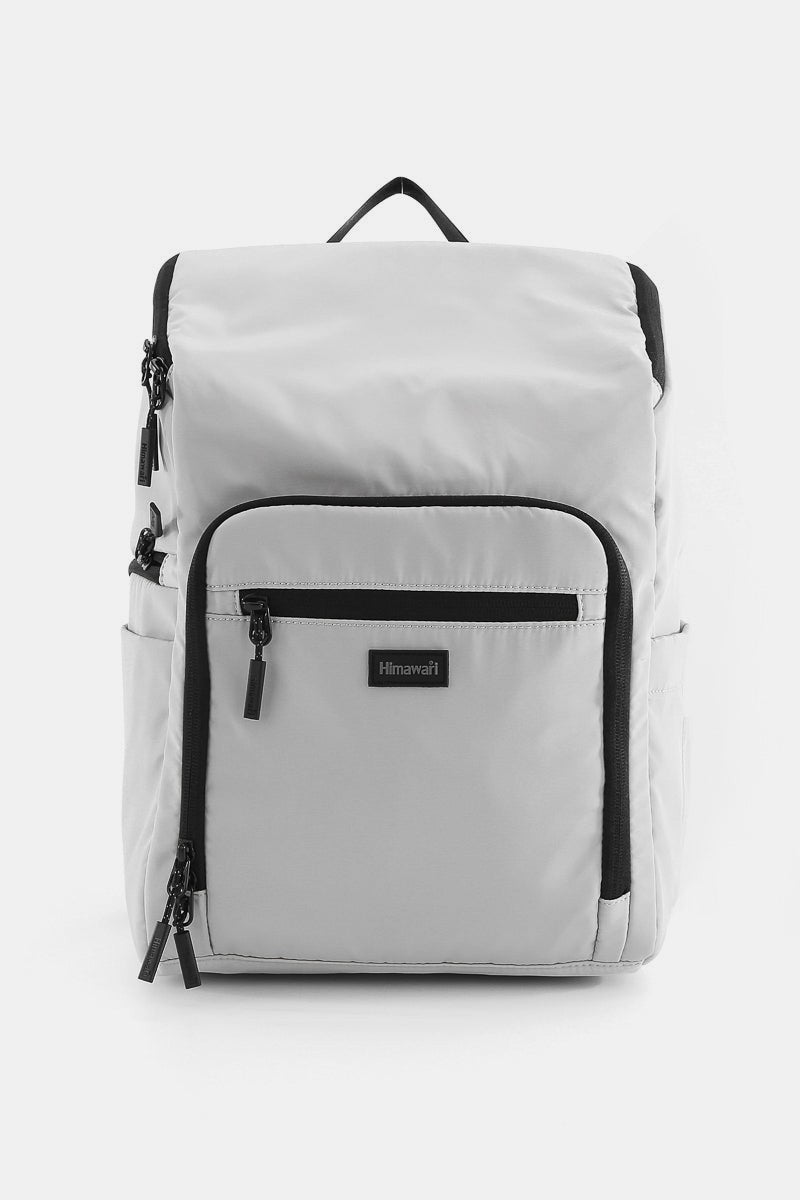 Nylon Waterproof Backpack Bag - Light Gray