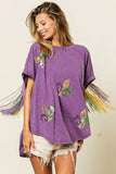 Whimsical Butterfly Fringe Boho Tee