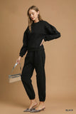 Fleece Jogger Pants with Adjustable Drawstring