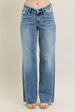 Vintage-Inspired Plus Size Wide-Leg Jeans
