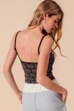 Dual-Hue Floral Seamless Tank Top