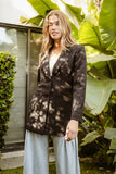 Peaked Lapel Single-Breasted Jacket