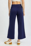 Relaxed Fit Pants with Lace Detail