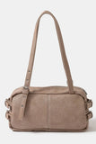 Elegant Buckle Strap Rectangular Shoulder Handbag