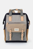Waterproof Nylon Backpack Bag with Handles - Purple