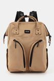 Waterproof Backpack Bag with Multilayer Pockets - Camel