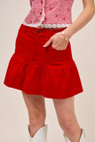 Flirty Ruffle Cheer Mini Skirt