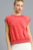Crew Neck Raglan Sleeve Pullover