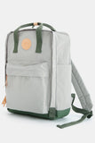 Waterproof Canvas Backpack Bag with Side Pockets - Teal