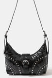 Studded Edge Leather Crossbody Bag