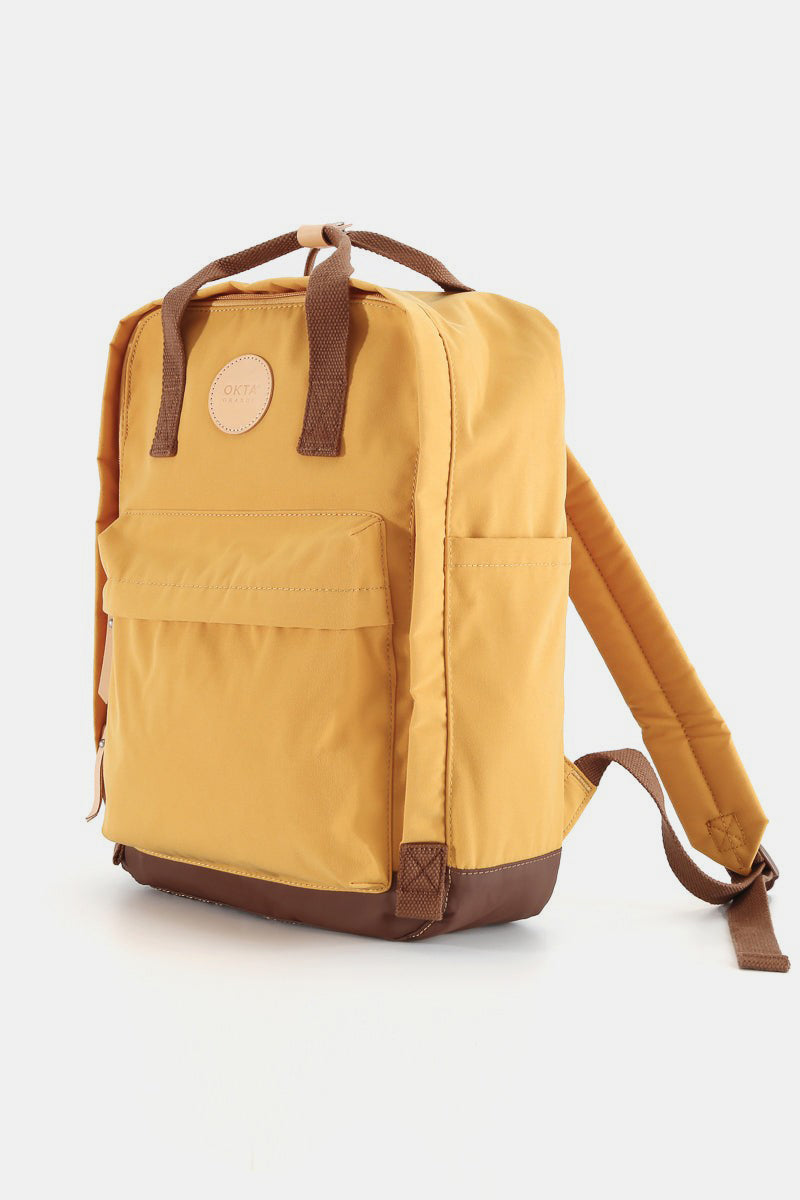 Waterproof Canvas Backpack Bag with Side Pockets - Green