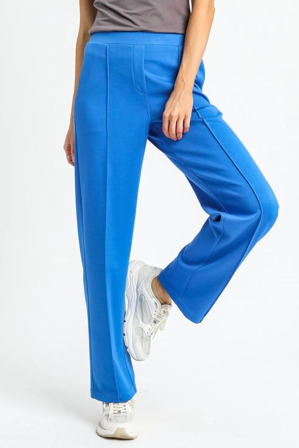 Elevated Waist Flowing Leg Pants