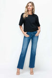 Premium Fit Cat's Whiskers High-Rise Straight Jeans