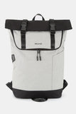 Contrast Waterproof Canvas Backpack Bag - Light Gray