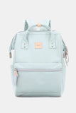 Water Resistant Canvas Backpack Bag with Side Pockets - Khaki
